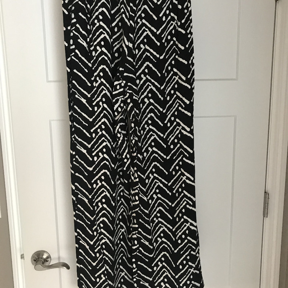 Double Click Black and White Palazzo Pants - Picture 2 of 5